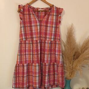 Loft Plaid Summer Dress 🌞